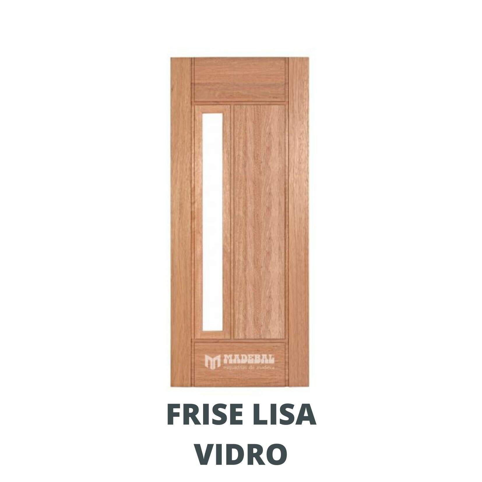 Porta frise com vidro